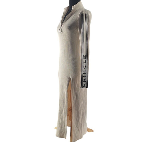 Pringle of Scotland x H&M sweater dress ribbed cream spellout slit y2k
sz sm - Picture 3 of 8